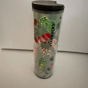STARBUCKS - 2017 "Winter Mittens" Holiday Travel Tumbler - NWT